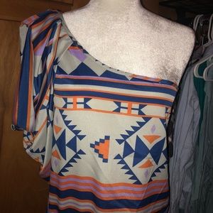 NWOT Aztec Print Top